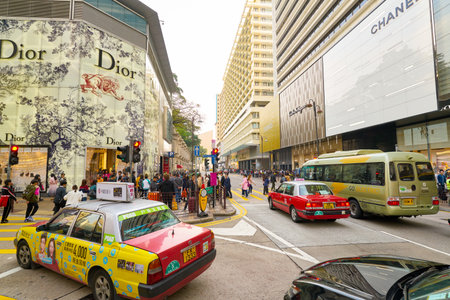 HONG KONG, CHINA - CIRCA JANUARY, 2019: Hong Kong urban landscape in the daytime.のeditorial素材