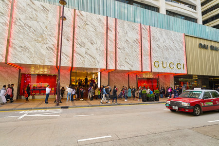 HONG KONG, CHINA - CIRCA JANUARY, 2019: Gucci store in Hong Kong.