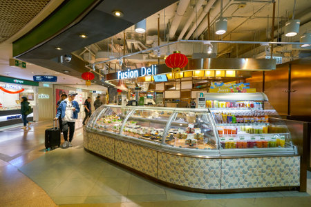 HONG KONG, CHINA - CIRCA FEBRUARY, 2019: Fusion Deli at City'super supermarket in Hong Kong.のeditorial素材