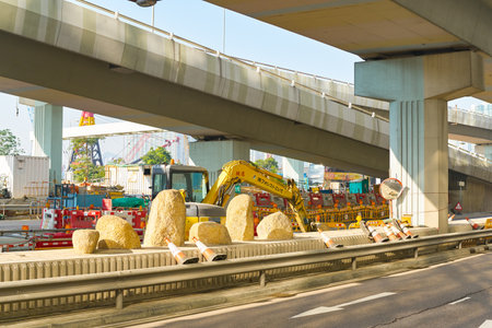 HONG KONG, CHINA - CIRCA JANUARY, 2019: Hong Kong in the daytime.のeditorial素材