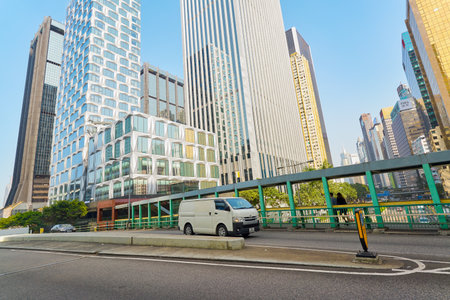 HONG KONG, CHINA - CIRCA JANUARY, 2019: Hong Kong in the daytime.のeditorial素材