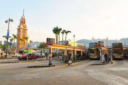 HONG KONG, CHINA - CIRCA JANUARY, 2019: Hong Kong in the daytime.のeditorial素材