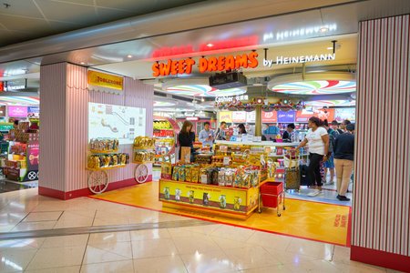 HONG KONG, CHINA - CIRCA APRIL, 2019: Sweet Dreams by Heinemann in Hong Kong International Airport.
