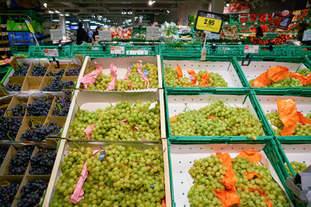 ZURICH, SWITZERLAND - CIRCA OCTOBER, 2018: interior shot of Coop grocery store in Zurich.のeditorial素材