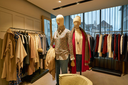 ZURICH, SWITZERLAND - CIRCA OCTOBER, 2018: interior shot of Jelmoli department store in Zurich.のeditorial素材