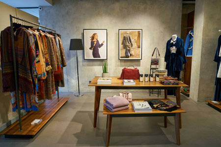 ZURICH, SWITZERLAND - CIRCA OCTOBER, 2018: interior shot of Maison Gassmann store in Zurich.