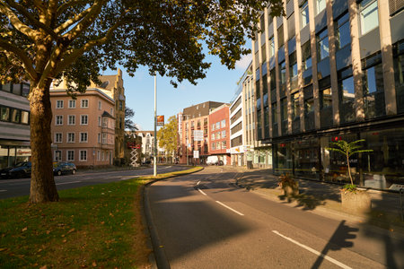 COLOGNE, GERMANY - CIRCA OCTOBER, 2018: Cologne urban landscape in the daytime.のeditorial素材