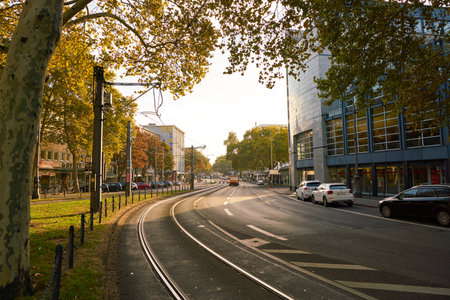 COLOGNE, GERMANY - CIRCA OCTOBER, 2018: Cologne urban landscape in the daytime.のeditorial素材