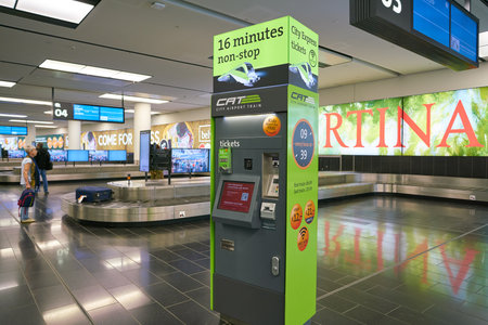 VIENNA, AUSTRIA - CIRCA MAY, 2019: baggage claim area at Vienna International Airport.