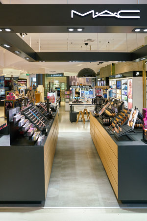 VENICE, ITALY - CIRCA MAY, 2019: interior shot of "Coin" department store.のeditorial素材
