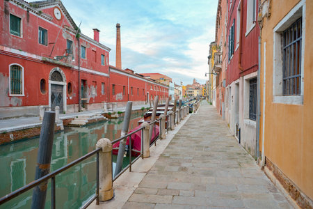 VENICE, ITALY - CIRCA MAY, 2019: urban landscape of Venice.のeditorial素材