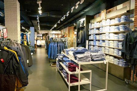 VENICE, ITALY - CIRCA MAY, 2019: interior shot of Coin department store.