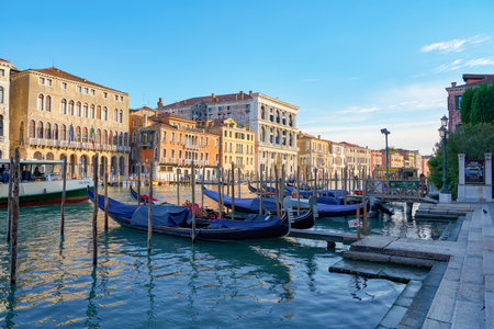 VENICE, ITALY - CIRCA MAY, 2019: view of the Grand Canal in Venice, Italy.のeditorial素材