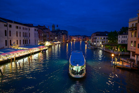 VENICE, ITALY - CIRCA MAY, 2019: view of the Grand Canal in Venice, Italy.のeditorial素材