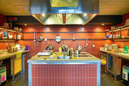 VENICE, ITALY - CIRCA MAY, 2019: interior shot of Anda Venice Hostel in Mestre.のeditorial素材