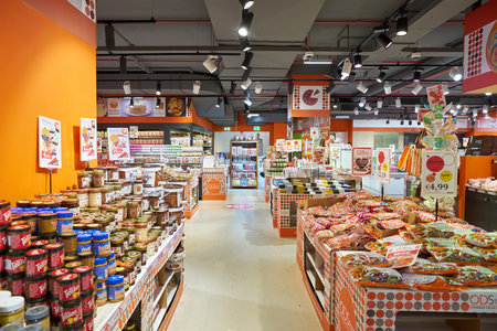 VERONA, ITALY - CIRCA MAY, 2019: interior shot of ODStore in Verona.のeditorial素材