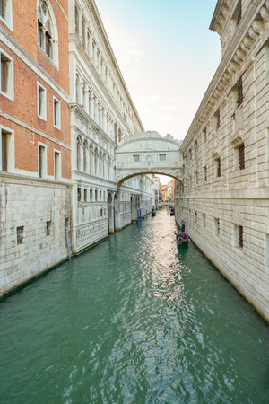 VENICE, ITALY - CIRCA MAY, 2019: view of a canal in Venice.のeditorial素材