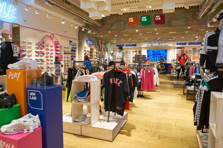VERONA, ITALY - CIRCA MAY, 2019: interior shot of AW Lab store in Verona.