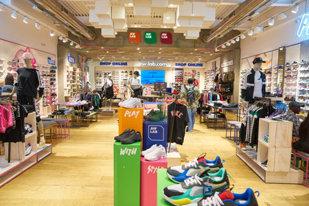 VERONA, ITALY - CIRCA MAY, 2019: interior shot of AW Lab store in Verona.
