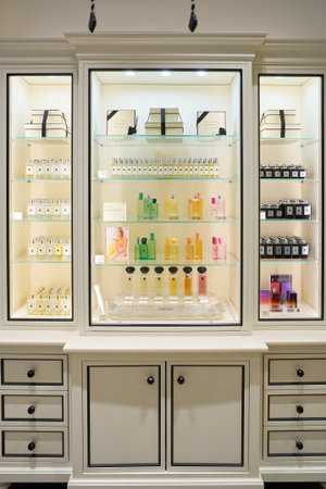 VERONA, ITALY - CIRCA MAY, 2019: interior shot of Jo Malone London store in Verona.のeditorial素材