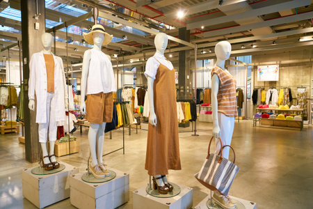 VERONA, ITALY - CIRCA MAY, 2019: interior shot of United Colors of Benetton shop in Verona.のeditorial素材