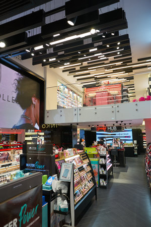 VERONA, ITALY - CIRCA MAY, 2019: interior shot of Sephora store in Verona. Sephora is multinational...