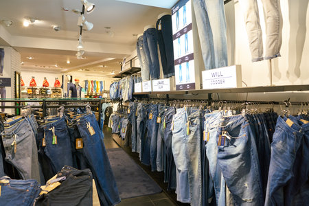 VERONA, ITALY - CIRCA MAY, 2019: interior shot of OVS store in Verona.