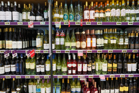 VERONA, ITALY - CIRCA MAY, 2019: interior shot of Pam supermarket in Verona.のeditorial素材