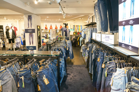 VERONA, ITALY - CIRCA MAY, 2019: interior shot of OVS store in Verona.