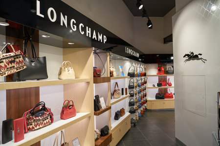 VENICE, ITALY - CIRCA MAY, 2019: interior shot of a store in Venice Marco Polo Airport.