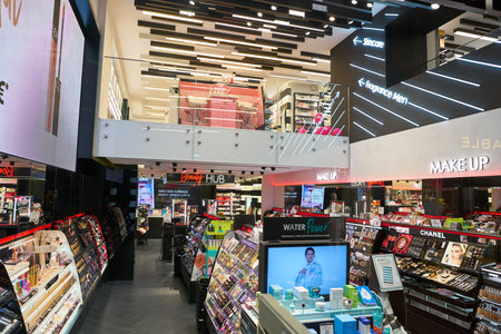 VERONA, ITALY - CIRCA MAY, 2019: interior shot of Sephora store in Verona. Sephora is multinational...