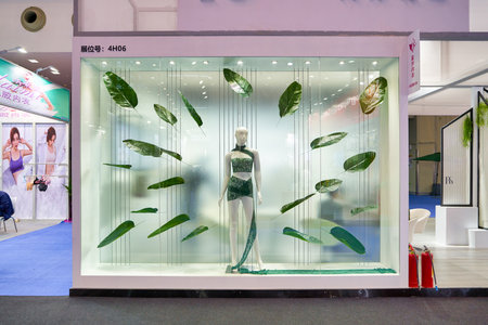 SHENZHEN, CHINA - CIRCA APRIL, 2019: mannequin on display at China (Shenzhen) International Brand...