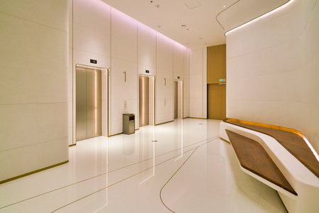 SHENZHEN, CHINA - CIRCA APRIL, 2019: interior shot of MixC Shenzhen Bay shopping mall.のeditorial素材