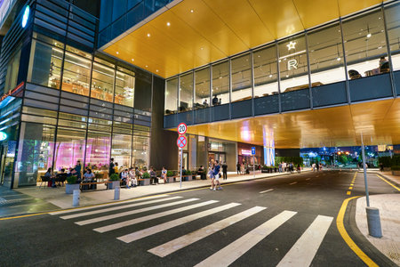 SHENZHEN, CHINA - CIRCA APRIL, 2019: exterior of Starbucks Reserve in Shenzhen. Starbucks...