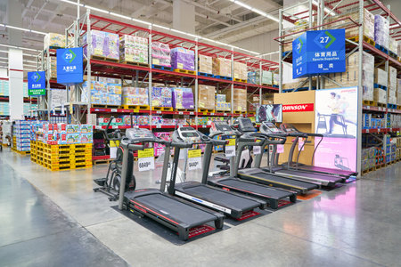 SHENZHEN, CHINA - APRIL 22, 2019: interior shot of Sam's Club store in Shenzhen. Sam's Club is an...