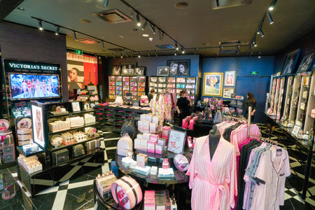SHENZHEN, CHINA - CIRCA APRIL, 2019: interior shot of Victoria's Secret in Shenzhen, China.のeditorial素材