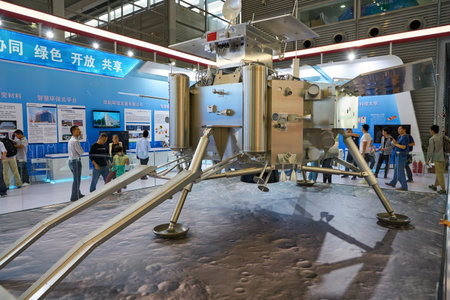 SHENZHEN, CHINA - CIRCA NOVEMBER, 2019: interior shot of China Hi-Tech Fair 2019 at Shenzhen...
