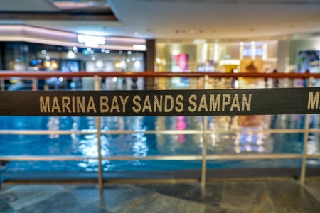 SINGAPORE - CIRCA APRIL, 2019: close up shot of a belt at the Shoppes at Marina Bay Sands.