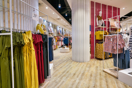 SINGAPORE - APRIL 03, 2019: interior shot of TEMT store in Singapore.