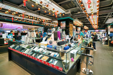 HONG KONG, CHINA - CIRCA JANUARY, 2019: interior shot of a store in Hong Kong.のeditorial素材