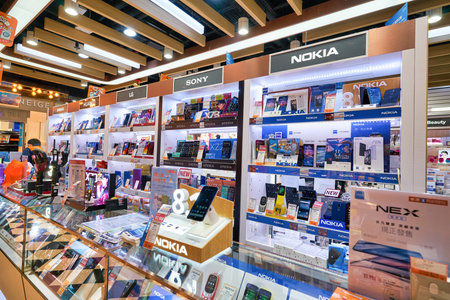 HONG KONG, CHINA - CIRCA JANUARY, 2019: interior shot of a store in Hong Kong.のeditorial素材