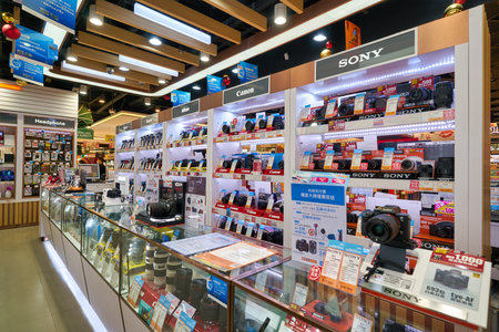 HONG KONG, CHINA - CIRCA JANUARY, 2019: goods on display at a store in Hong Kong.のeditorial素材