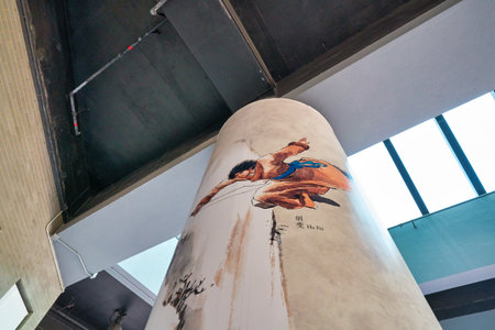 HONG KONG - JANUARY 23, 2019: character from Jin Yong's Wuxia novels seen at Hong Kong Heritage Museum.のeditorial素材