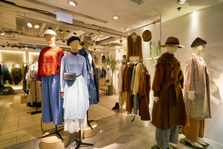 HONG KONG, CHINA - CIRCA JANUARY, 2019: interior shot of an Initial store in Hong Kong.のeditorial素材