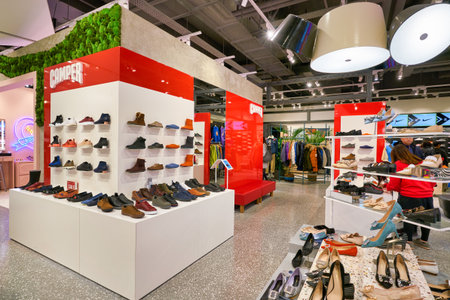 HONG KONG, CHINA - CIRCA JANUARY, 2019: interior shot of a store at New Town Plaza in Hong Kong.のeditorial素材