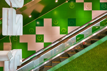 HONG KONG - JANUARY 22, 2019: interior shot of Bossini shop. Bossini International Holdings Limited...