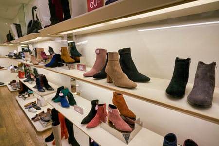 HONG KONG, CHINA - JANUARY 23, 2019: interior shot of Joy & Peace store at New Town Plaza shopping mall in Sha Tin.のeditorial素材