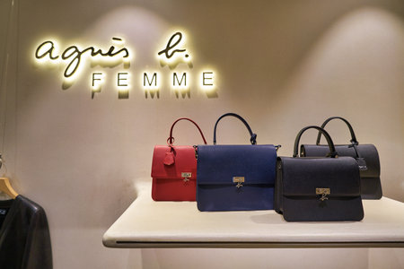 HONG KONG, CHINA - JANUARY 22, 2019: interior shot of Agnes B store in Hong Kong.のeditorial素材