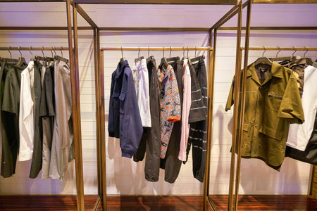 HONG KONG, CHINA - JANUARY 22, 2019: interior shot of Lane Crawford in Hong Kong. Lane Crawford is a retail company with speciality stores selling luxury goods in Hong Kong and Mainland China.のeditorial素材