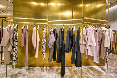 HONG KONG, CHINA - CIRCA JANUARY, 2019: interior shot of Max Mara store at ifc mall in Hong Kong.のeditorial素材